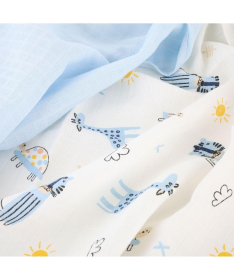 Just kiddin tetra pelene za bebe 80x80 cm 3 komada Animals Blue