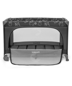 Kidnort Grotta prenosivi krevetac jedan nivo Dark Grey Melange