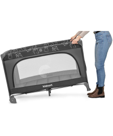 Kidnort Grotta prenosivi krevetac jedan nivo Dark Grey Melange