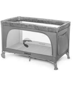 Kidnort Grotta prenosivi krevetac jedan nivo Light Grey Melange