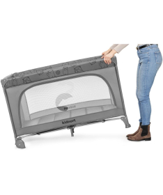 Kidnort Grotta prenosivi krevetac jedan nivo Light Grey Melange