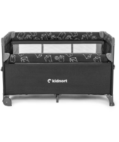 Kidnort Stugan prenosivi krevetac dva nivoa Dark Grey Melange