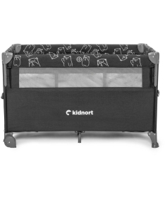 Kidnort Stugan prenosivi krevetac dva nivoa Dark Grey Melange