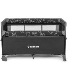 Kidnort Stugan prenosivi krevetac dva nivoa Dark Grey Melange
