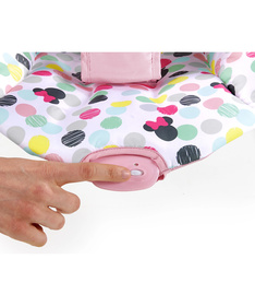 Kids II Bright Starts ležaljka za bebe sa vibracijom Minnie Mouse Spotty Dotty do 9kg SKU12229