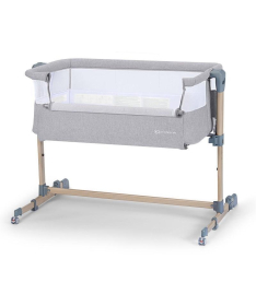 Kindekraft Neste Air kolevka za bebe Grey Light Melange Full Wood