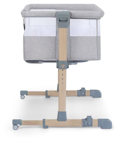 Kindekraft Neste Air kolevka za bebe Grey Light Melange Full Wood