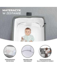 Kindekraft Neste Grow kolevka za bebe Beige