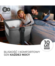 Kindekraft Neste Grow kolevka za bebe Dark Grey