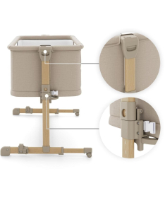 Kindekraft Nestee Grow 2 kolevka za bebe 2 u 1 Beige