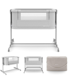 Kindekraft Nestee Grow 2 kolevka za bebe 2 u 1 Light Grey