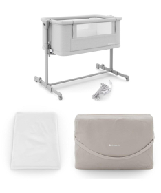 Kindekraft Nestee Grow 2 kolevka za bebe 2 u 1 Light Grey