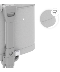 Kindekraft Nestee Grow 2 kolevka za bebe 2 u 1 Light Grey