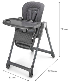 Kindekraft TULO stolica za hranjenje dece Grey