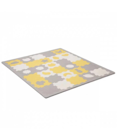 Kinderkraft 3d Luno podloga za igru bebe 165x185x1,2 cm Shapes Yellow