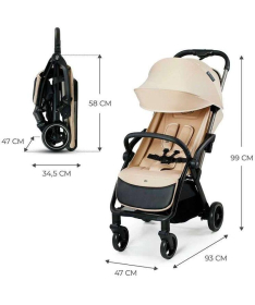 Kinderkraft Alpino kolica za bebe do 22 kg Dune Beige