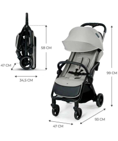 Kinderkraft Alpino kolica za bebe do 22 kg Dune Grey