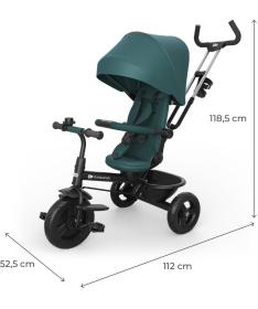 Kinderkraft Aston 2 Plus tricikl za decu 6 u 1 Green