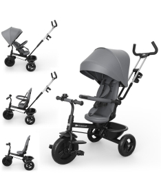 Kinderkraft Aston 2 Plus tricikl za decu 6 u 1 Grey