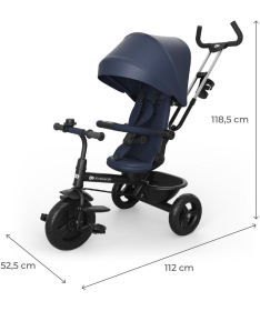Kinderkraft Aston 2 Plus tricikl za decu 6 u 1 Navy Blue