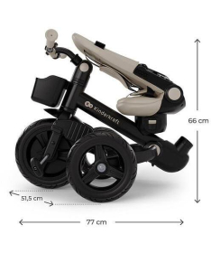 Kinderkraft Aveo 2 Plus tricikl za decu 2 u 1 Beige