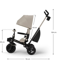 Kinderkraft Aveo 2 Plus tricikl za decu 2 u 1 Beige
