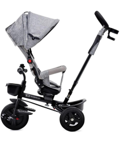 Kinderkraft Aveo tricikl za decu 2 u 1 Light grey