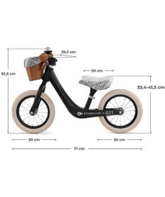 Kinderkraft bicikl balanser za decu do 35kg Rapid 2 Bizuu Black