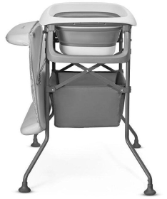 Kinderkraft Bubbly stalak sa kadicom i podlogom za presvlačenje Grey