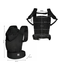 Kinderkraft Carrybee kengur nosiljka za bebu do 20 kg Black