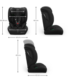 Kinderkraft Comfort Up 2 i-Size auto sedište za decu 76-150cm Black