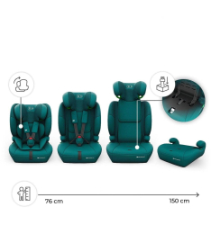 Kinderkraft Comfort Up 2 i-Size auto sedište za decu 76-150cm Green