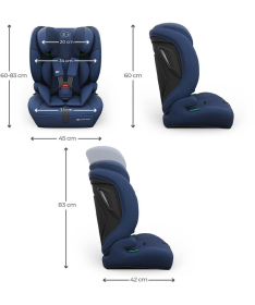 Kinderkraft Comfort Up 2 i-Size auto sedište za decu 76-150cm Navy