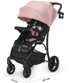 Kinderkraft Cruiser kolica za bebe do 15 kg Pink