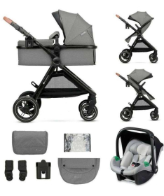 Kinderkraft Esme kolica za bebe 3u1 Moonlight Grey