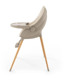 Kinderkraft Fini UP 2 stolica za hranjenje dece 2u1 Beige