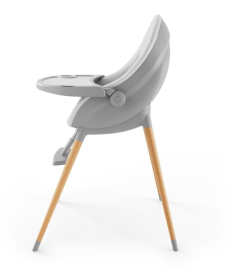 Kinderkraft Fini UP 2 stolica za hranjenje dece 2u1 Grey