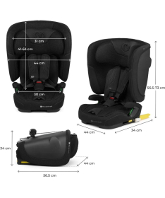 Kinderkraft Fix2Go i-Size auto sedište za decu 76-150cm Black