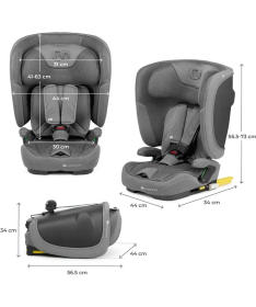 Kinderkraft Fix2Go i-Size auto sedište za decu 76-150cm Grey