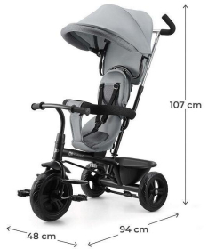 Kinderkraft Freeway 2 tricikl za decu Grey