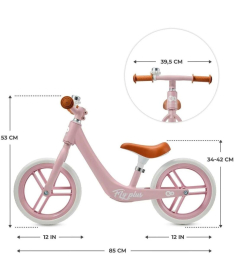 Kinderkraft guralica balanser za decu Fly Plus Powder Pink