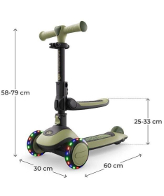 Kinderkraft Halley 2 trotinet za decu do 50 kg Grassland Green