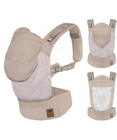 Kinderkraft Huggy Bizuu kengur nosiljka za bebu do 20 kg Dune Whisper