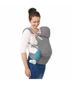 Kinderkraft Huggy kengur nosiljka za bebu do 20 kg Grey