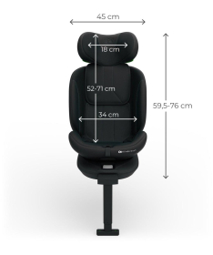 Kinderkraft i-360 2 i-Size auto sediste 40-150cm Black
