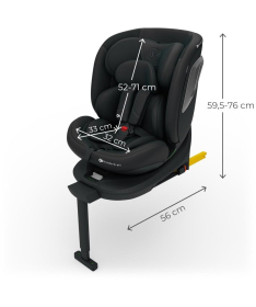 Kinderkraft i-360 2 i-Size auto sediste 40-150cm Black