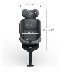Kinderkraft i-360 2 i-Size auto sediste 40-150cm Grey