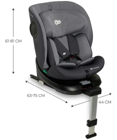 Kinderkraft i-360 i-Size Isofix auto sediste za bebe 40-150cm Grey