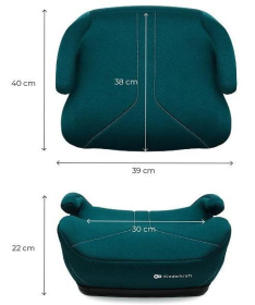 Kinderkraft i-Boost2 Isofix buster za decu 125-150cm Green