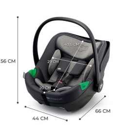 Kinderkraft i-Care i-Size auto sediste za bebe 40-87cm Cool Grey